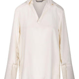 Blusa con scollo a V  dover in avorio Maxmara - donna 