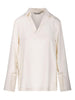 Blusa con scollo a V  dover in avorio Maxmara - donna