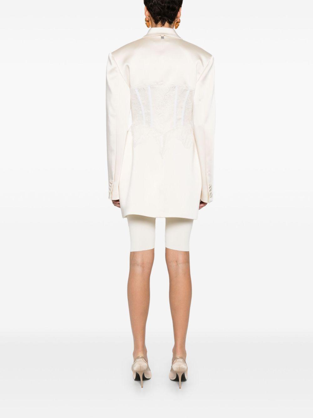 Giacca con strato in pizzo in bianco Giuseppe di morabito - donna 