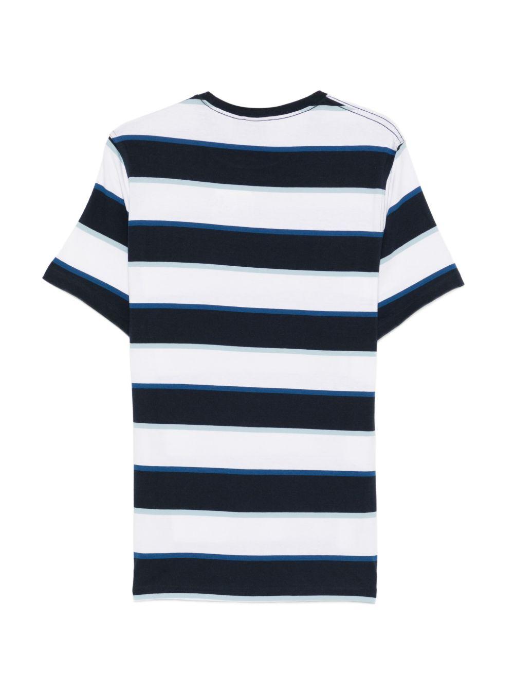 T-shirt a righe multicolore Barbour - uomo 