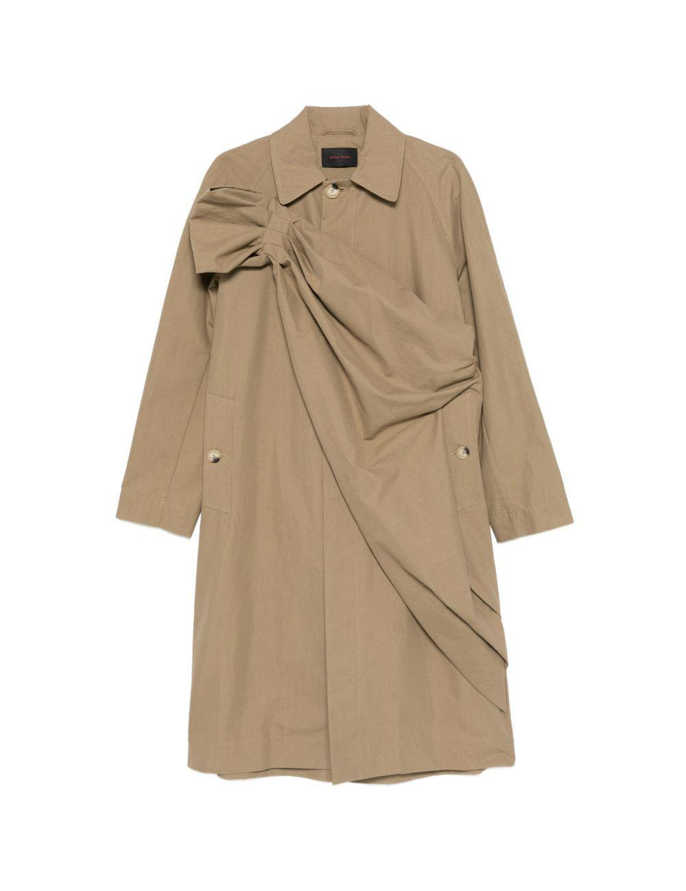 Cappotto con fiocco in beige Simone Rocha - donna 