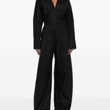 Tuta intera con scollo a V in nero The latest - donna 