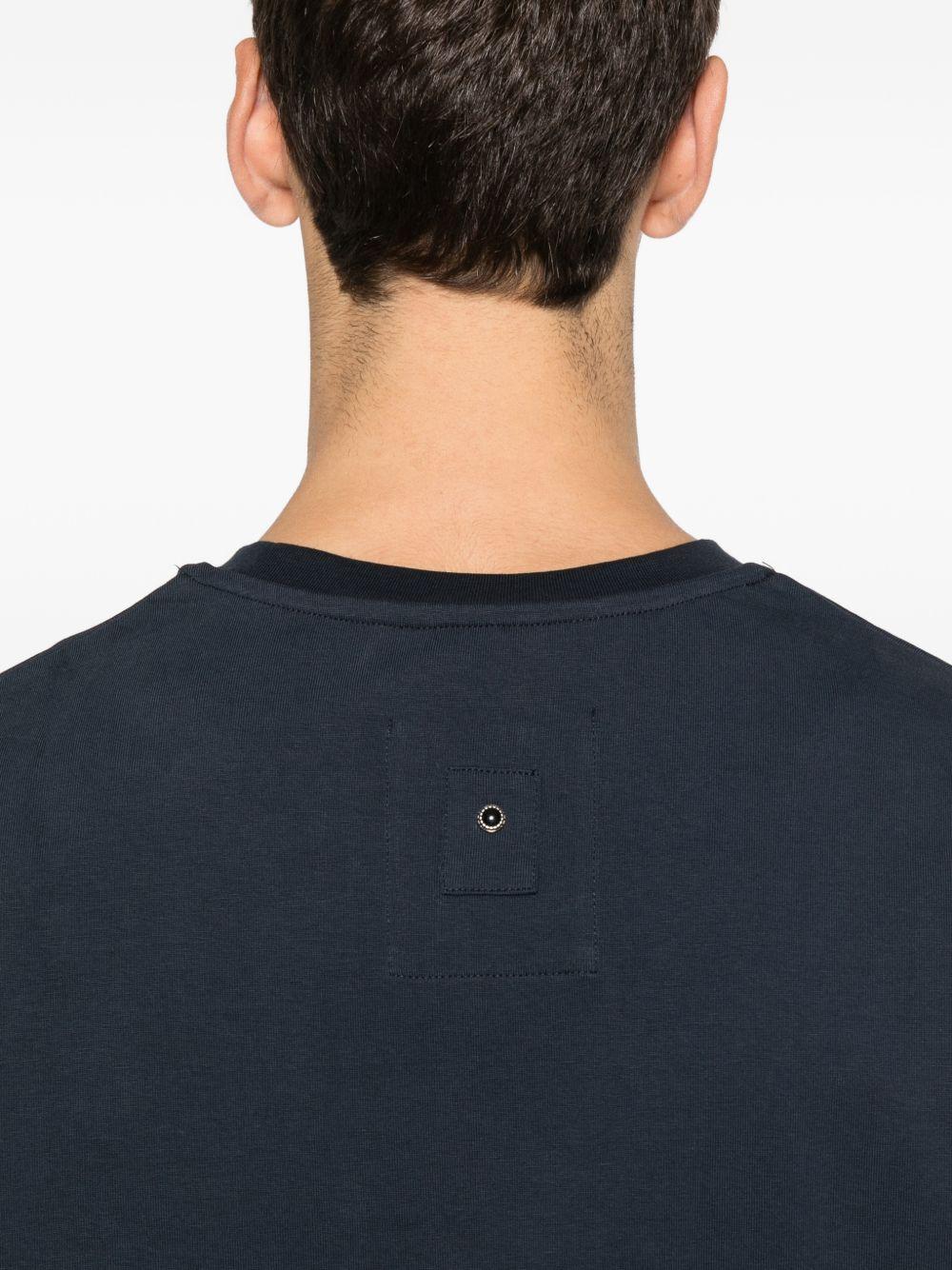 T-shirt a maniche corte in blu Whitesand - uomo 