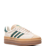 Sneakers gazelle bold in verde e beige 