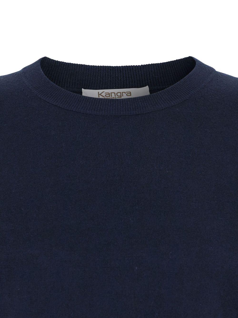Maglione a girocollo in blu Kangra - uomo 