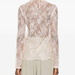 Top in pizzo rosa Alberta Ferretti - donna 