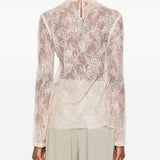 Top in pizzo rosa Alberta Ferretti - donna 