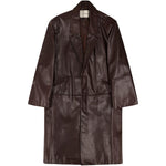 Cappotto monopetto in pelle in marrone Entire Studios - unisex 