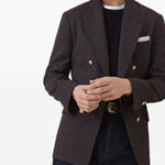 Maglione a girocollo in nero Brunello cucinelli - uomo 