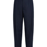 Pantaloni con pieghe in blu Brunello cucinelli - uomo 