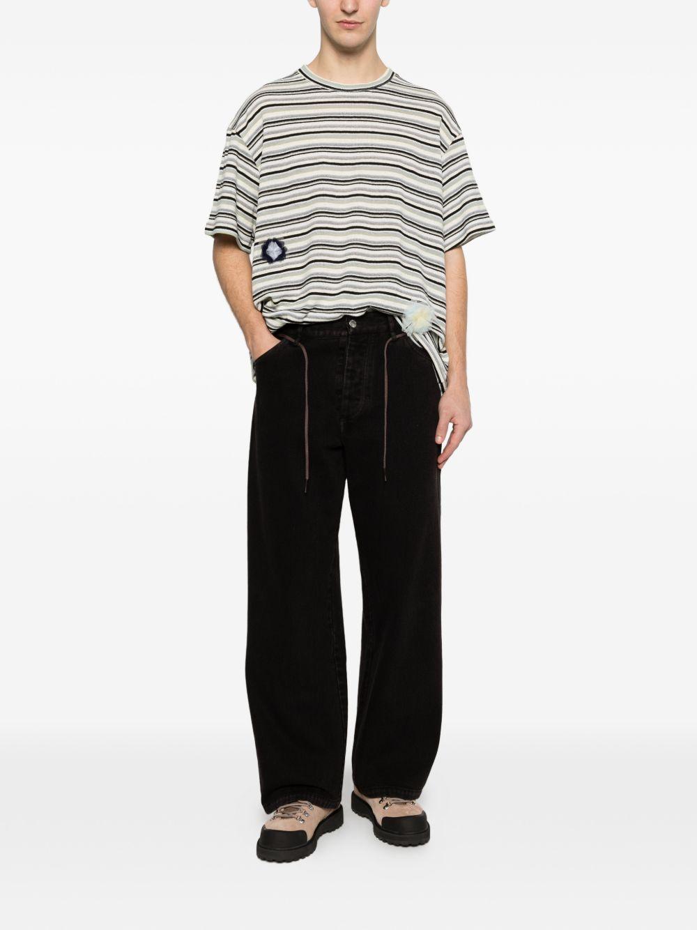 Jeans con coulisse in nero Song for the mute - uomo 