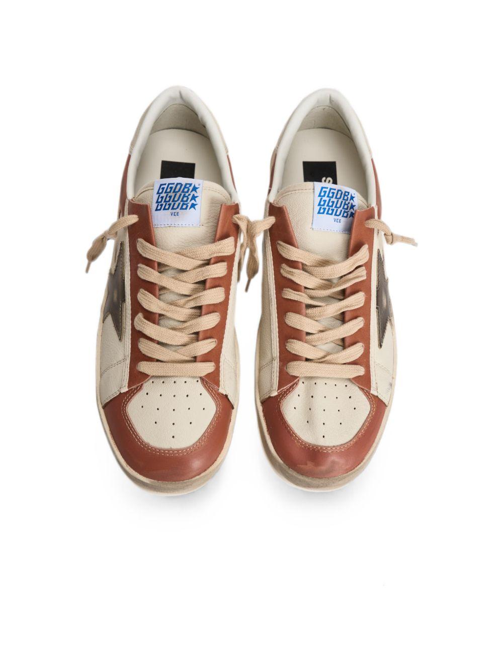 Sneakers stardan in bianco e marrone Golden goose - uomo 