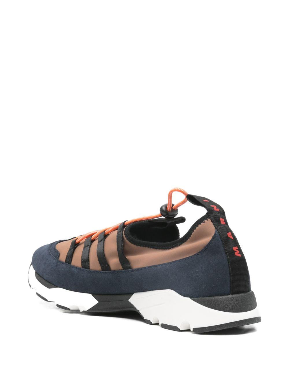 Sneakers running con lacci in lycra multicolore Marni - uomo 