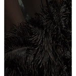 Gonna midi con piume in nero The attico - donna 