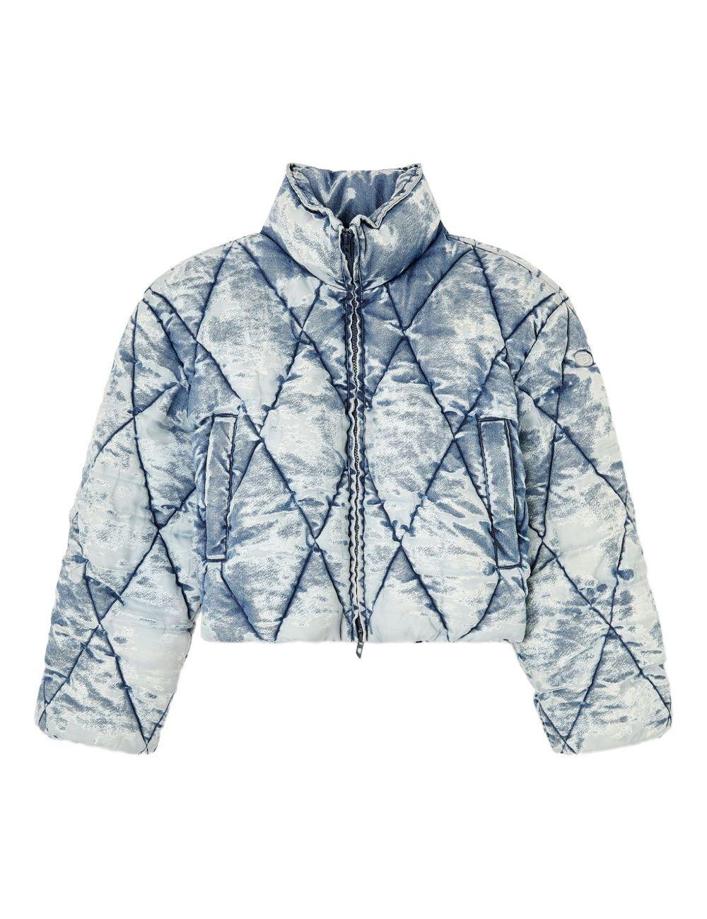 Giacca imbottita denim w-histel in celeste Diesel - donna 