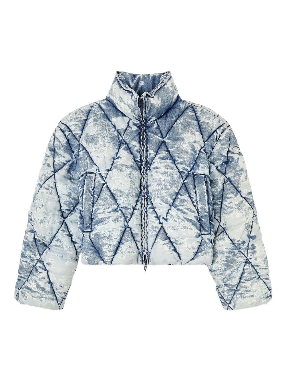 Giacca imbottita denim w-histel in celeste Diesel - donna 