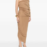 ABITO MIDI MONOSPALLA IN BEIGE GIUSEPPE DI MORABITO - donna 