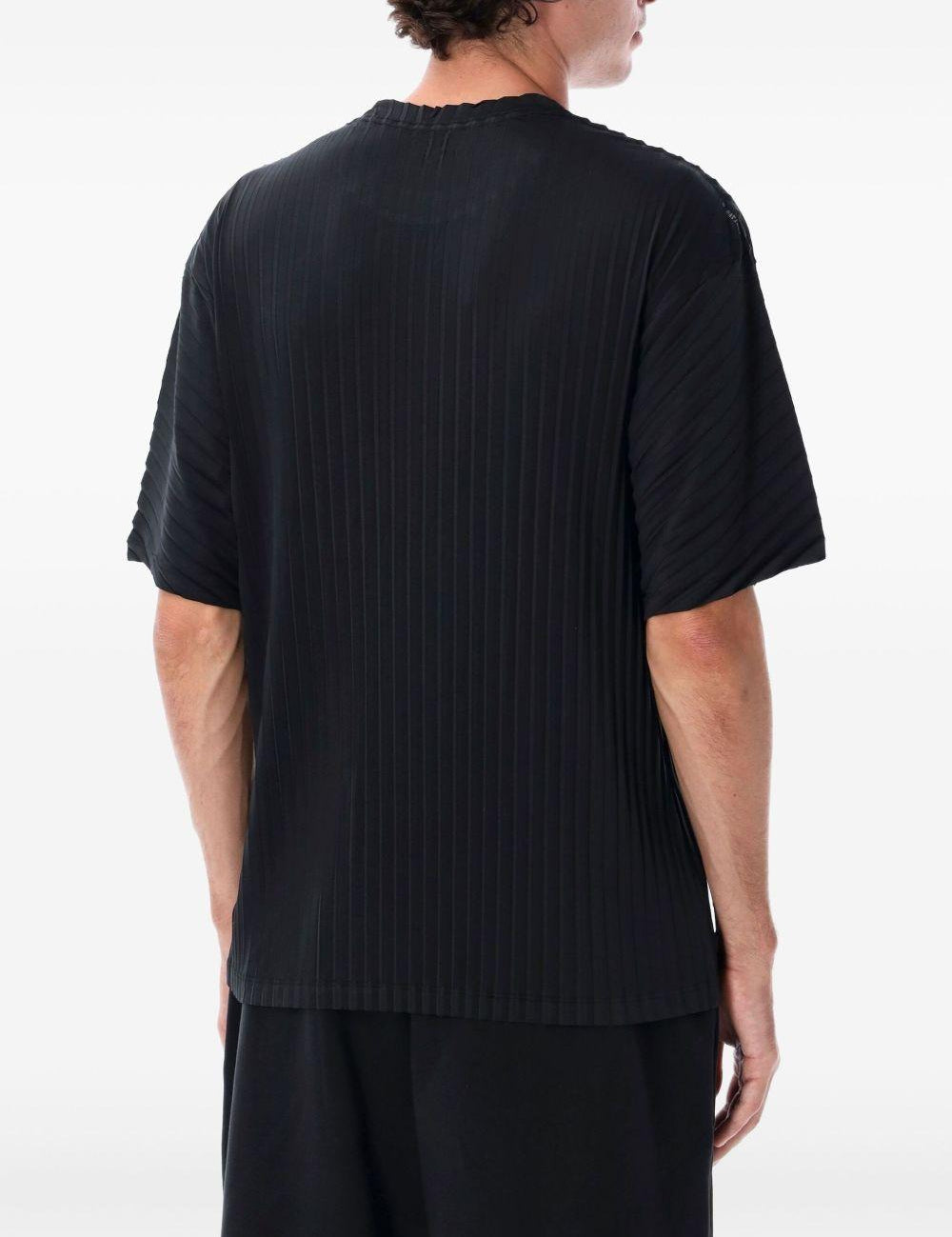 T-shirt con logo in nero Satisfy - unisex 