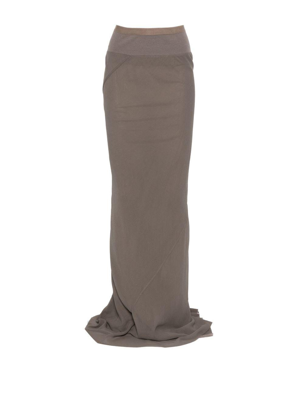 Gonna maxi coda in grigio Rick owens - donna 