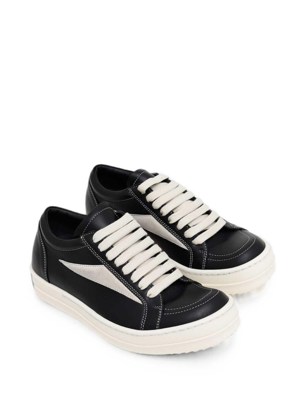 Sneakers basse vintage in nero 