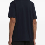 T-shirt con stampa del logo in blu Comme des garcons homme - uomo 
