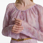 Blusa a fiori in rosa Alberta Ferretti - donna 