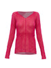 Top con scollo a v plissettato in rosa Issey miyake - donna