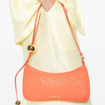 Borsa a spalla Le Bisou Perle in arancione Jacquemus - donna 