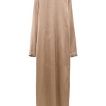 Abito maxi in raso in beige Toteme - donna 