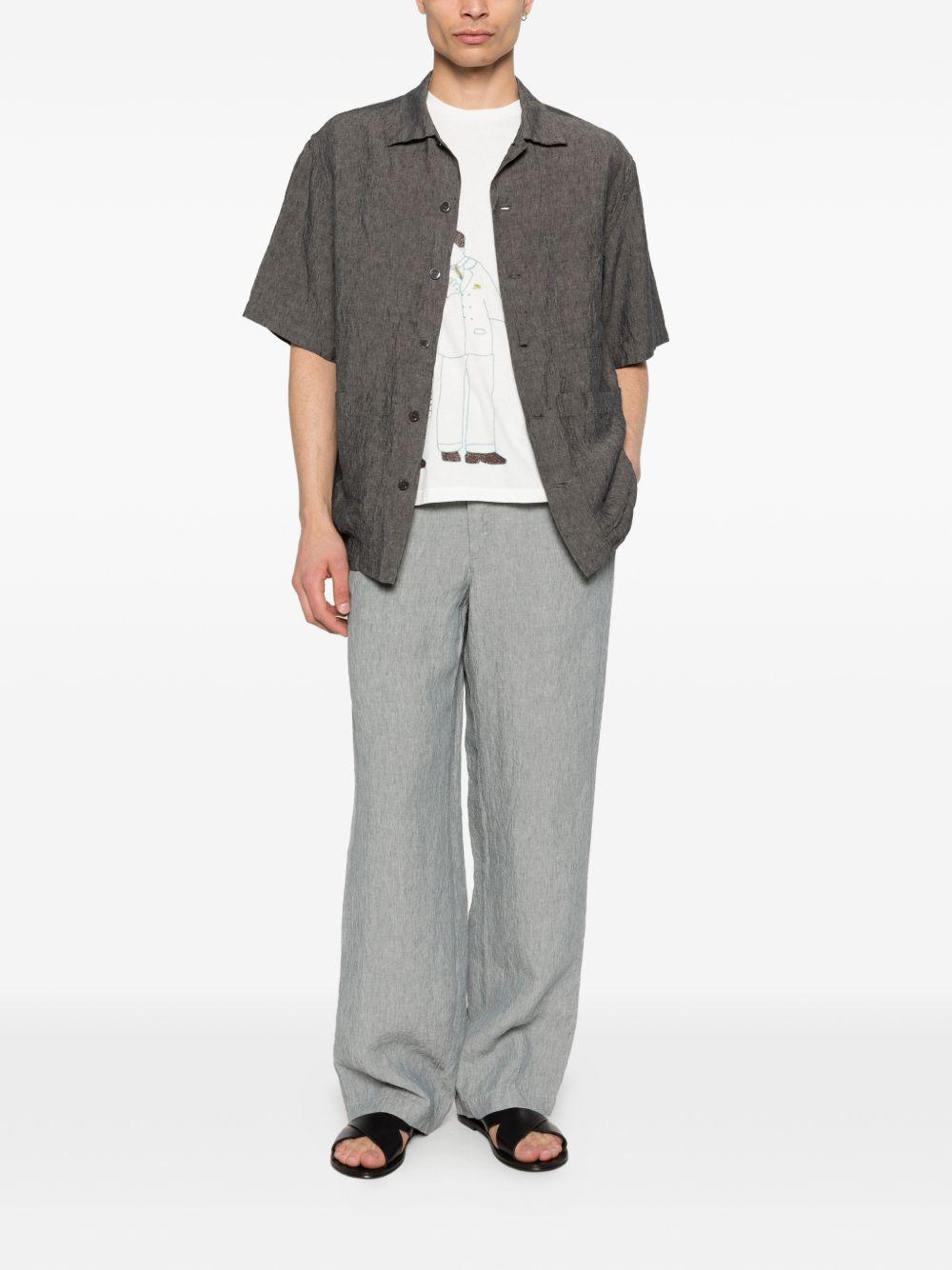 Camicia con tasca in grigio Barena Venezia - uomo 