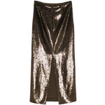 Gonna midi con paillettes in marrone Roland Mouret - donna 