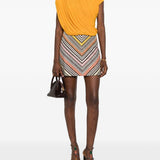Gonna con motivo chevron multicolor Missoni - donna 
