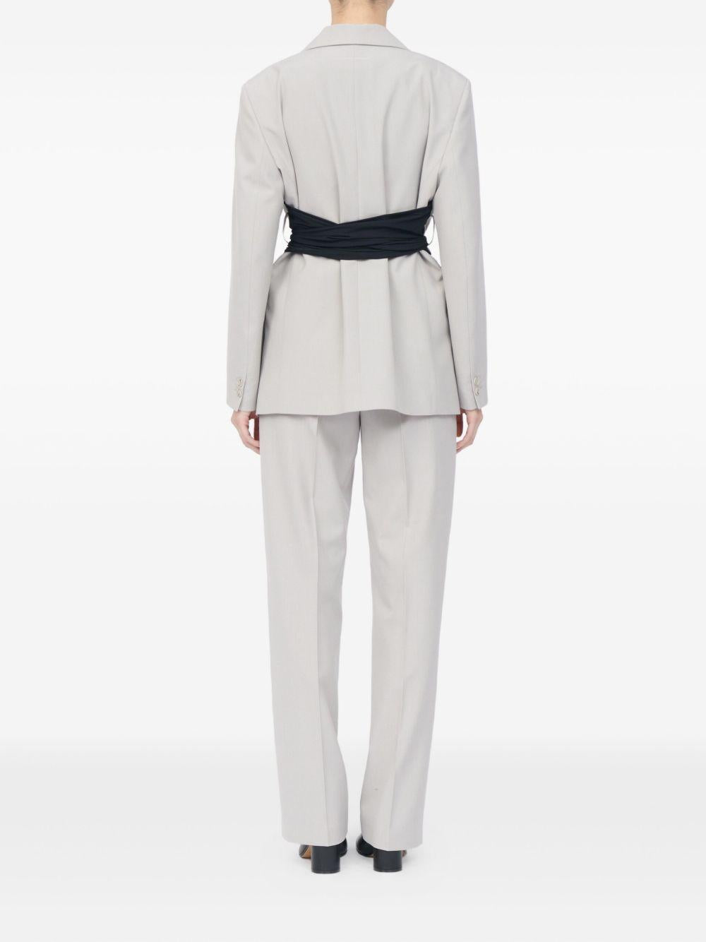 Blazer a maniche lunghe in grigio MM6 Maison Margiela - donna 