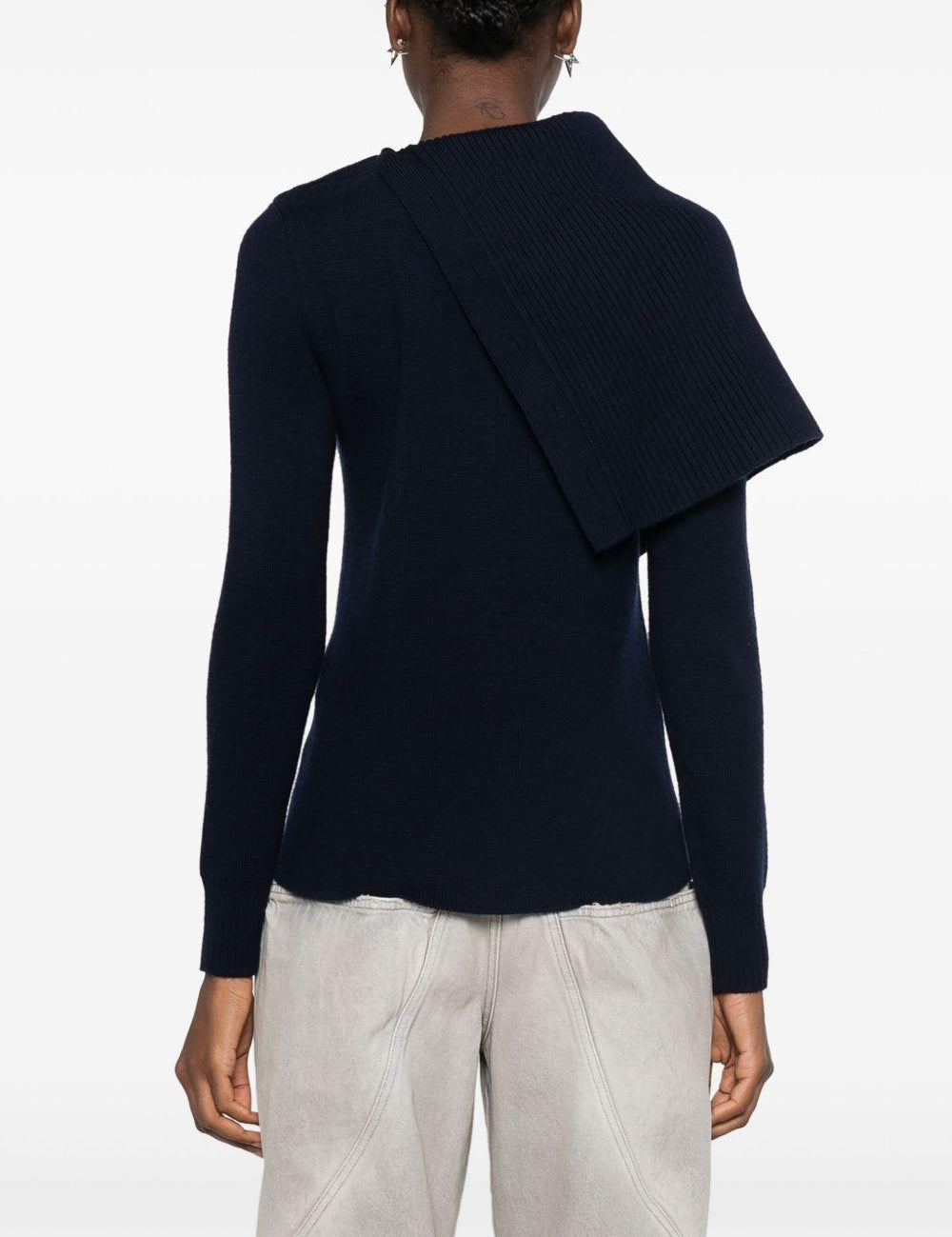 Maglia con dettaglio bottoni in blu navy Rabanne - donna 