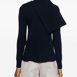 Maglia con dettaglio bottoni in blu navy Rabanne - donna 