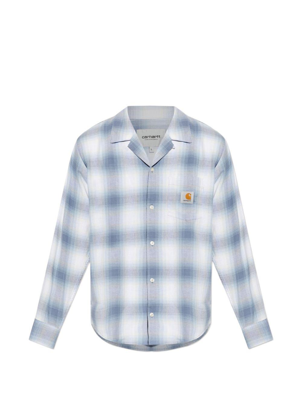 Camicia Tyers a scacchi in blu e bianco 