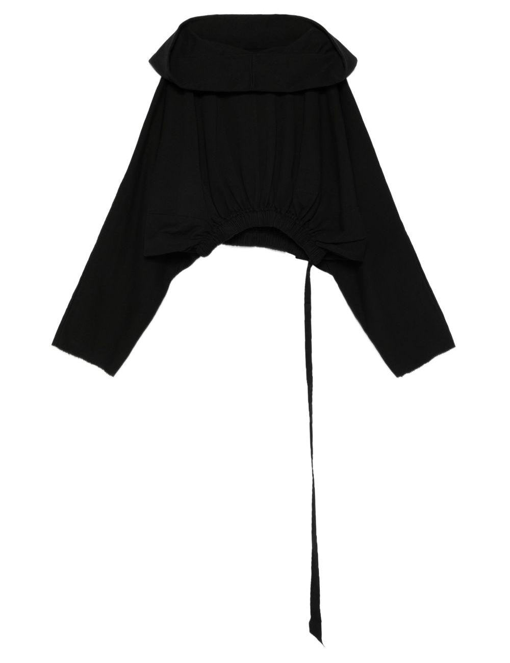 Felpa con cappuccio  in nero Rick owens drkshdw - donna 