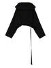 Felpa con cappuccio  in nero Rick owens drkshdw - donna