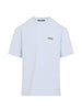 T-shirt con logo e toppa in blu Jacquemus - uomo