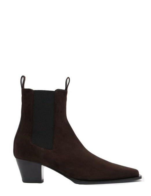 Stivaletti in suede in marrone Toteme - donna 