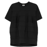 T-shirt girocollo a pannelli in nero Comme des garcons homme plus - uomo 
