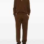 Maglione con scollo a v in marrone Entire studios - unisex 