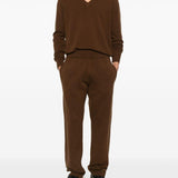 Maglione con scollo a v in marrone Entire studios - unisex 