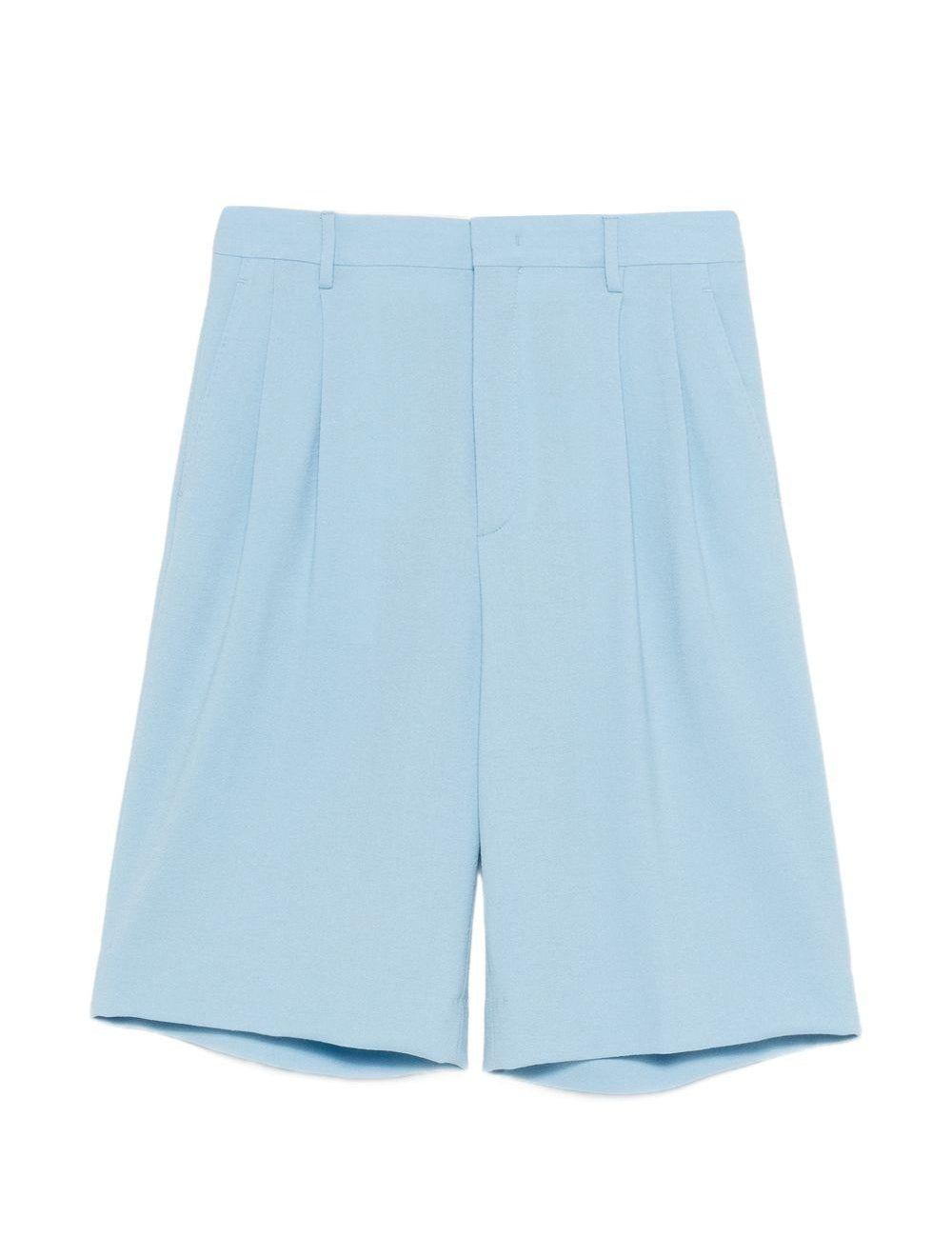 Shorts con pieghe in azzurro Tagliatore - donna 