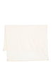 Eres ivory embroidered logo scarf - women