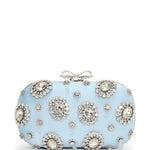 Clutch con decorazione in azzurro Self-Portrait - donna 