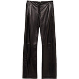 Pnataloni in pelle mita in nero Khaite - donna 