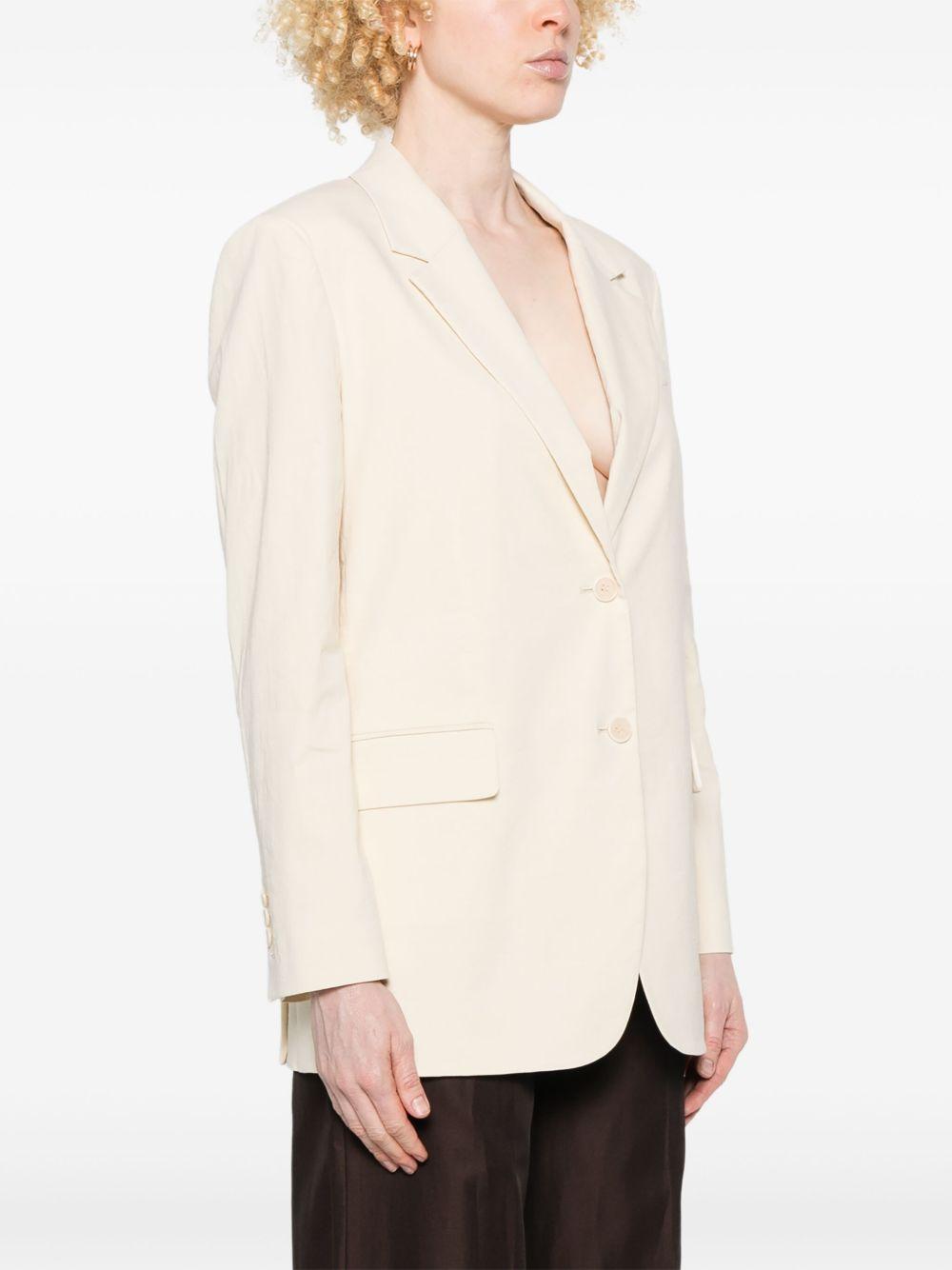 Blazer monopetto in beige chiaro Theory - donna 