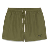 Costume da bagno con logo ricamato in verde Barbour - uomo 