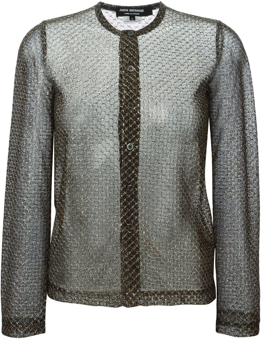 Cardigan con effetto metallico in nero  Junya Watanabe - donna 